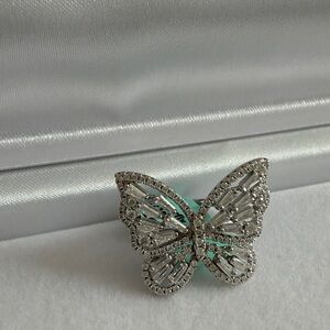 Moissanite Butterfly Ring